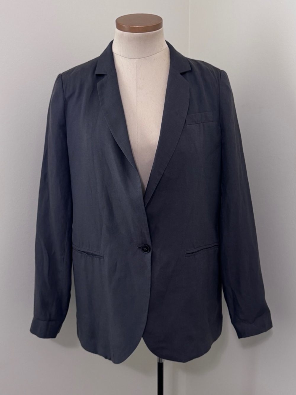 Pomandere 40 Gray Silk Blend Blazer ~ US Small 4 Academic Capsule Preppy